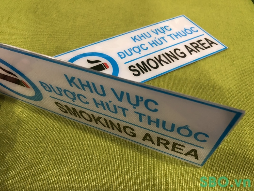 bang bien bao an toan smoking area bảng báo an toàn smoking area mica in uv