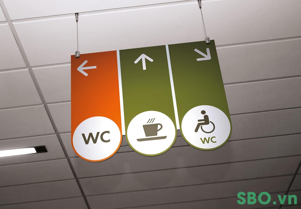 bien chi dan nha ve sinh biển chỉ dẫn nhà vệ sinh trong nhà hàng quán ăn, quán cà phê