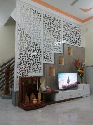 vách ngăn cầu thang cnc