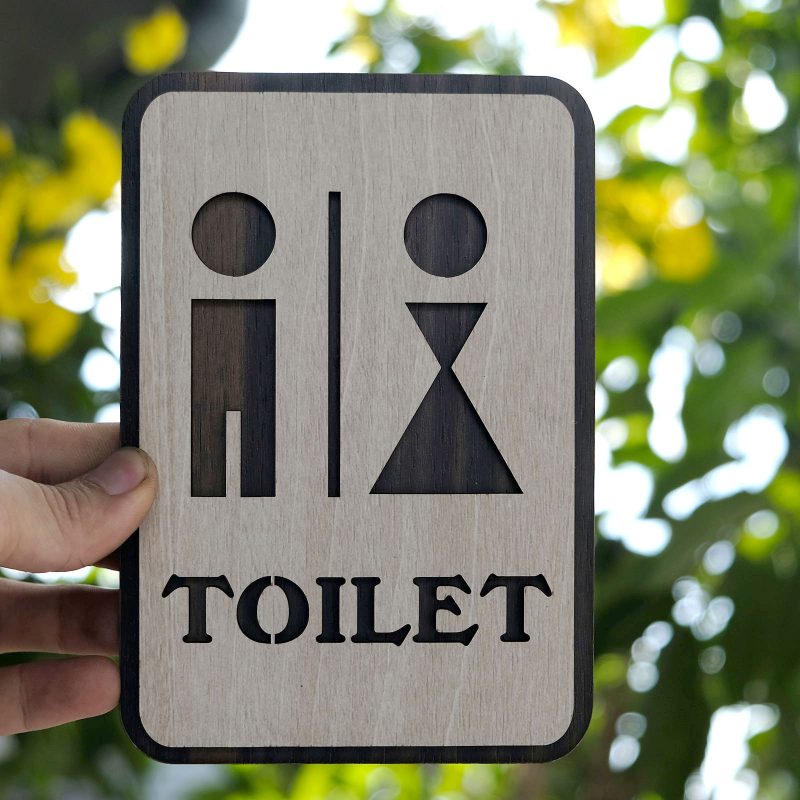 40 Bảng wc nam nữ