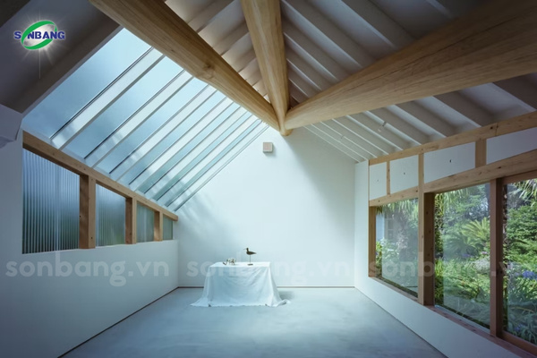 tam nhua poly rong ruot x lite 5 Mái lợp lấy sáng cho không gian bằng tấm nhựa Polycarbonate X-Lite