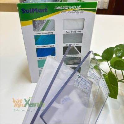 tam lop lay sang polycarbonate 8mm solmart 4 tấm polycarbonate đặc 8mm Solmart Sơn Băng