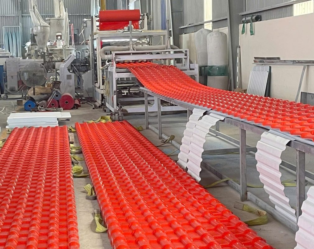 ton gia ngoi nhua pvc asa cach am cach nhiet khang hoa chat Nhà máy sản xuất tôn giả ngói nhựa pvc asa cách âm cách nhiệt kháng hóa chất