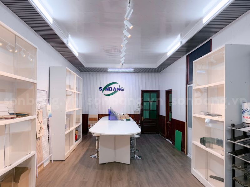 tam op nano 5 Hoàn thiện văn phòng bằng tấm ốp Nano khu vực tường, trần