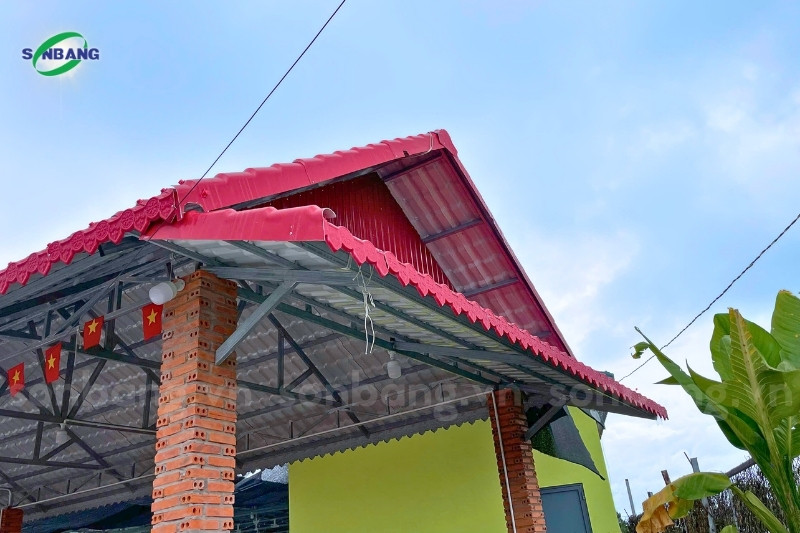 nha hang genzyx ho tram 2 Lợp mái ngói nhựa PVC ASA cho nhà hàng GenZyx
