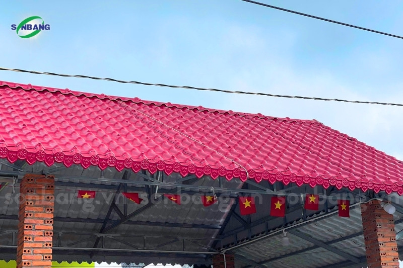 nha hang genzyx ho tram 5 Mái ngói nhựa PVC ASA với thiết kế hiện đại, chân thực