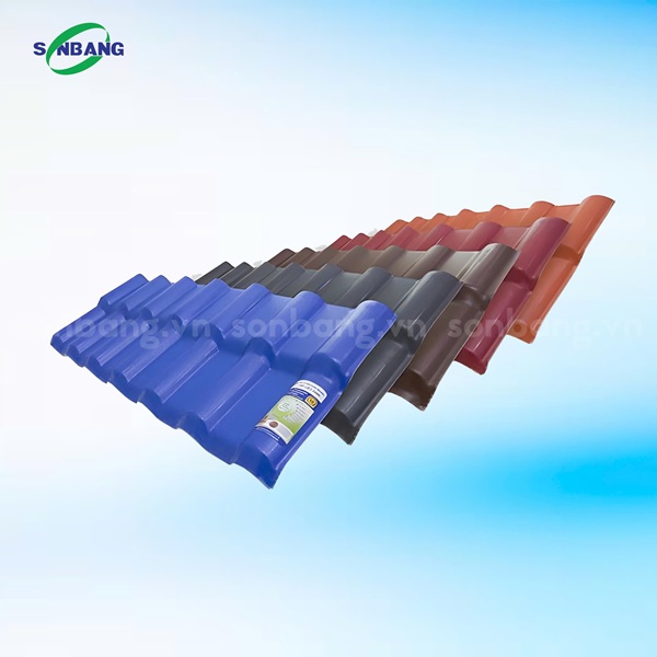 ngoi nhua pvc asa 1 Ngói nhựa PVC/ ASA lợp mái chống nóng