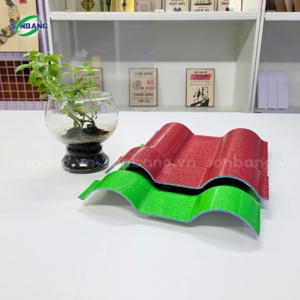ngoi nhua pvc asa 4 Tôn ngói nhựa PVC/ASA độ bền 30 năm