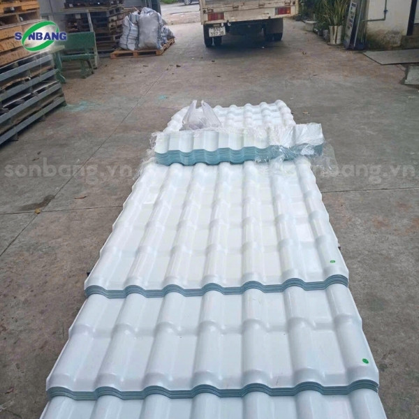 ngoi nhua pvc asa 8 Sơn Băng phân phối ngói nhựa PVC/ASA đa dạng màu sắc