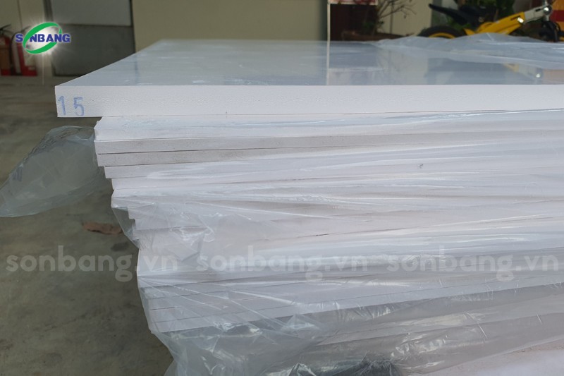 Tấm PVC Foam màu trắng đa dạng độ dày