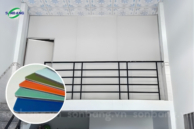Vách ngăn phòng cho nhà ở bằng tấm Aluminum
