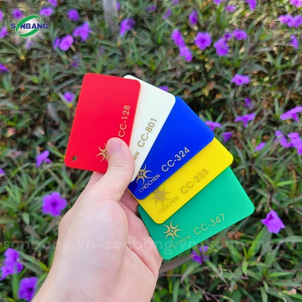 tam mica mau dai loan 6 Tấm nhựa Acrylic nhiều màu Đài Loan