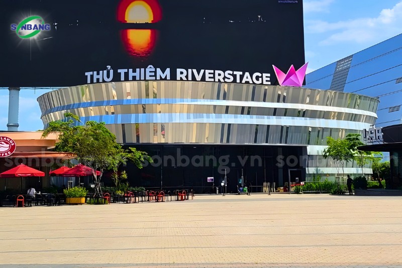2700m2 tam alu thu thiem riverstage 3 Thủ Thiêm Riverstage sử dụng tấm Alu Alcorest cao cấp cho mặt dựng