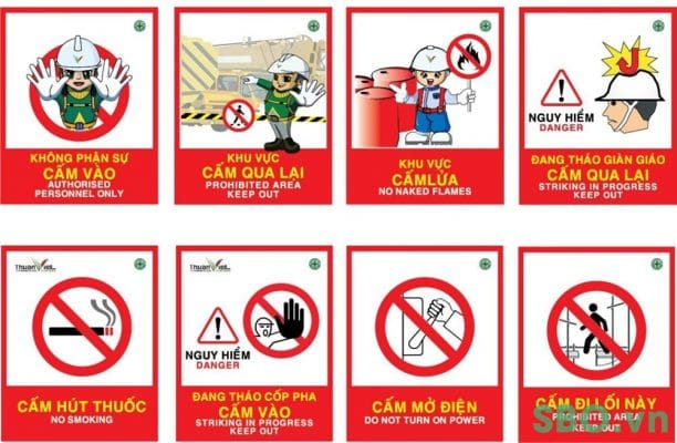 Biển báo an toàn trong công trình