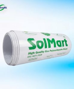 Tấm lợp lấy sáng polycarbonate đặc ruột SolMart 3 BH 3 năm