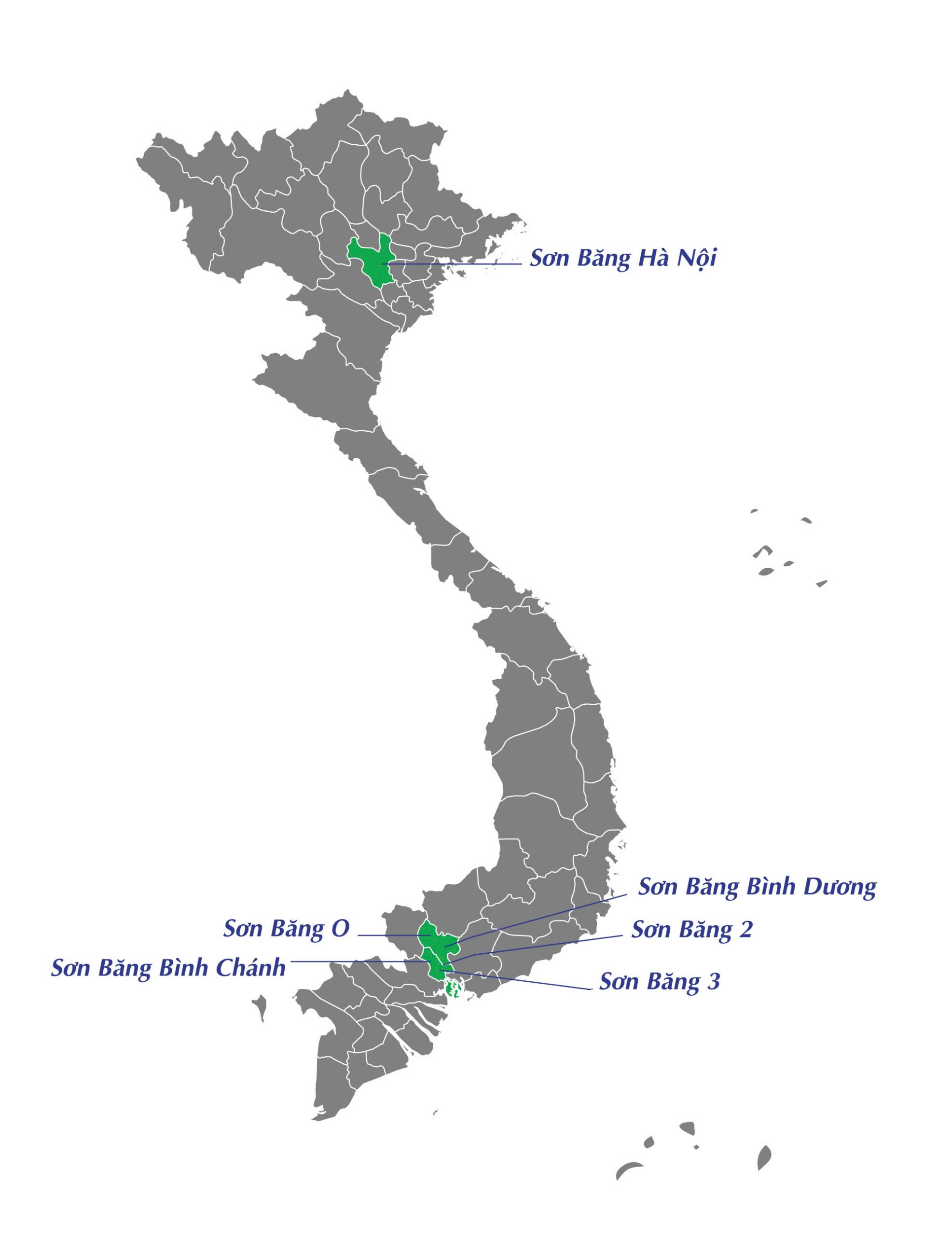 hệ thống cửa hàng Sơn Băng