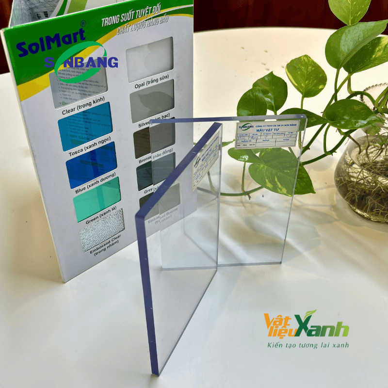 tấm polycarbonate đặc 8mm Solmart Sơn Băng 1