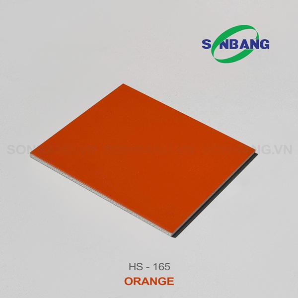 aluminium chong chay architeck color ORANGE Tấm Aluminium Chống Cháy FR Architecks