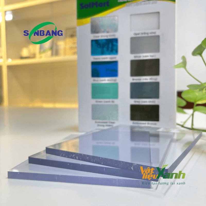 tam polycarbonate dac 8mm Solmart Son Bang tấm polycarbonate đặc 8mm Solmart Sơn Băng