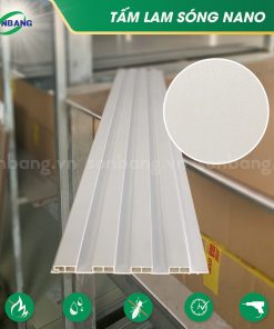 Tấm nhựa lam sóng nano ốp tường, ốp trần 4 sóng SOL-01