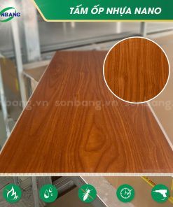 Tấm nano ốp tường vân gỗ loại phẳng SOL-11