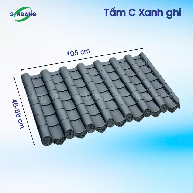 ngoi nhua am duong 4 Tấm ngói nhựa âm dương C