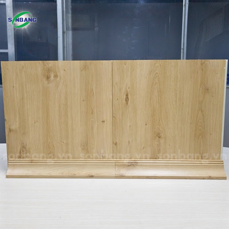 vach ngan nhua nano 2 Tấm vách nhựa nano ngăn phòng vân gỗ hai mặt - Ảnh 4