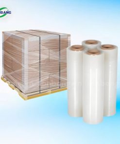 Màng PE bọc hàng, quấn pallet khổ 50cm đủ cân, lõi mỏng