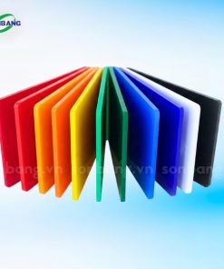 Tấm mica 3mm Đài Loan trong suốt, xuyên sáng, màu đục